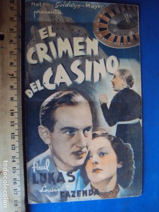Cine: (PG-190847)EL CRIMEN DEL CASINO - PROGRAMA DE MANO DOBLE - Foto 1