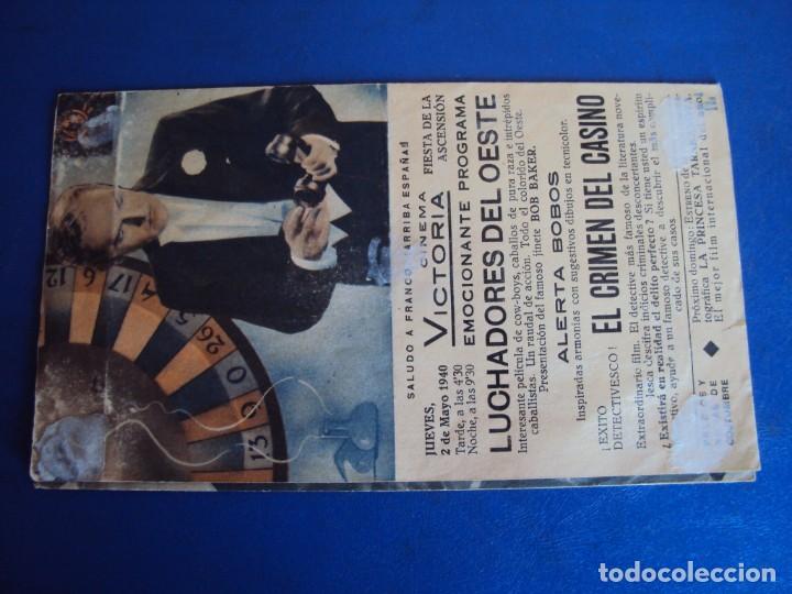 Cine: (PG-190847)EL CRIMEN DEL CASINO - PROGRAMA DE MANO DOBLE - Foto 3