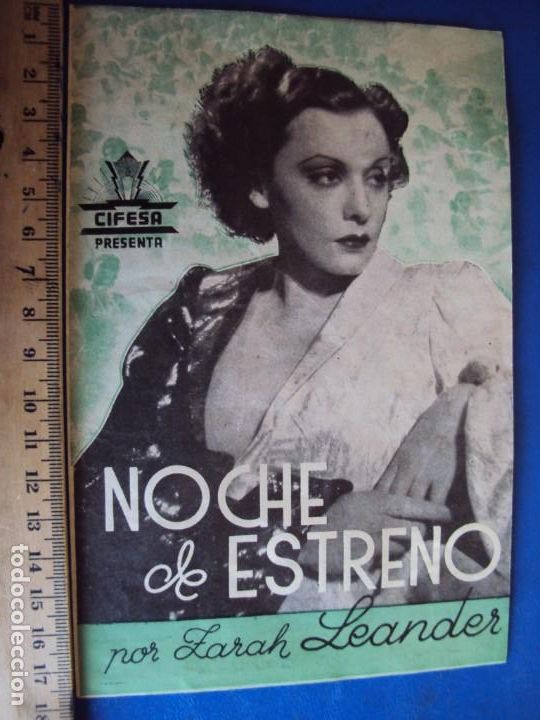 Cine: (PG-190844)NOCHE DE ESTRENO, DOBLE EXCTE. ESTADO, ZARAH EANDER - Foto 1