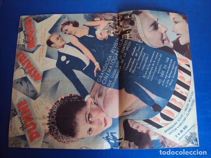 Cine: (PG-190840)PROGRAMA DOBLE RKO *ROBERTA* FRED ASTAIRE GINGER ROGERS IRENE DUNNE - Foto 2