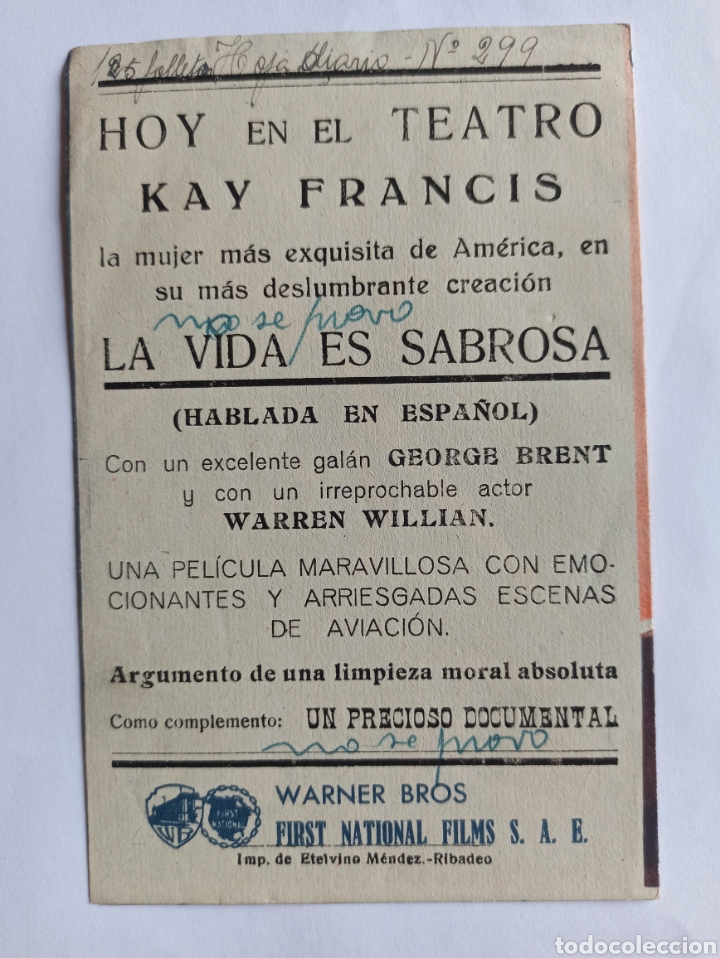 Cine: Programa doble de cine, LA VIDA ES SABROSA. - Foto 2