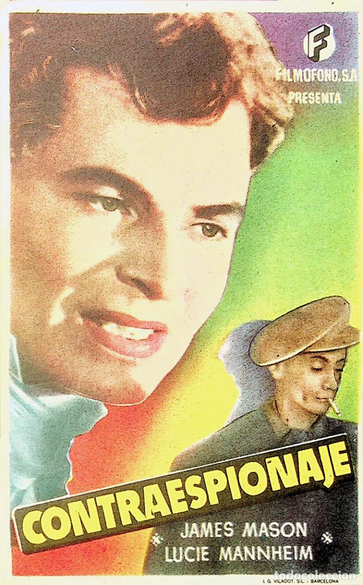 Cine: PROGRAMA DE MANO. CONTRAESPIONAJE. James Mason Lucie Mannheim - Foto 1