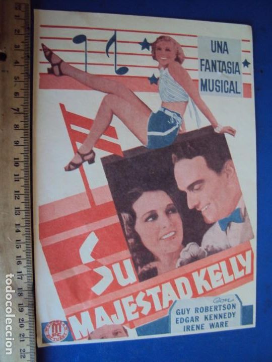 Cine: (PA-201211)Programa facsimil del musical su majestad kelly - Foto 1