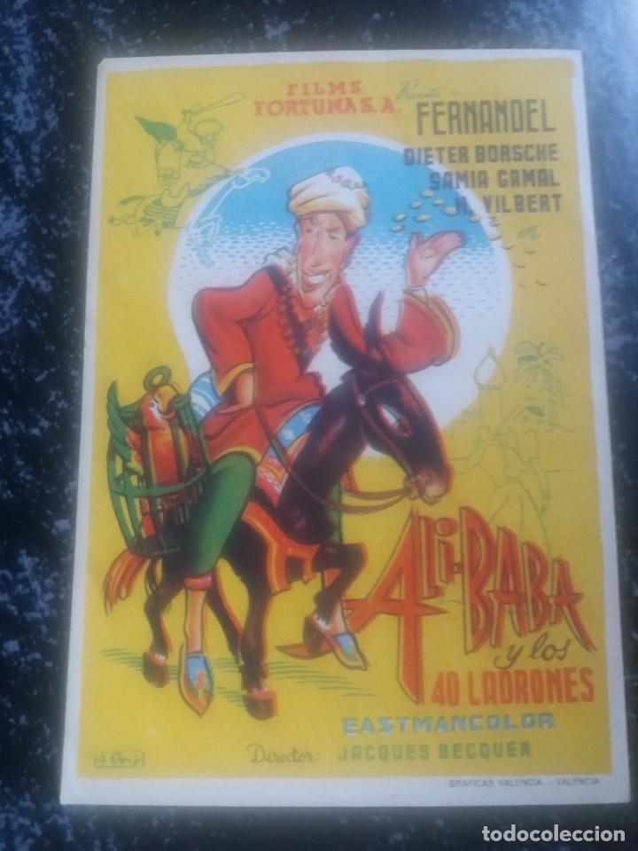  Flyers Publicitaires de films Anciens: Ali-Baba y los 40 Ladrones
