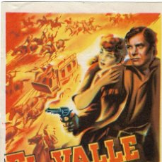  Foglietti di film di film antichi di cinema: PN - PROGRAMA DE CINE - EL VALLE DEL SOL - JAMES CRAIG, LUCILLE BALL - APOLO CINEMA (CEUTA) - 1942.. Lote 231968155