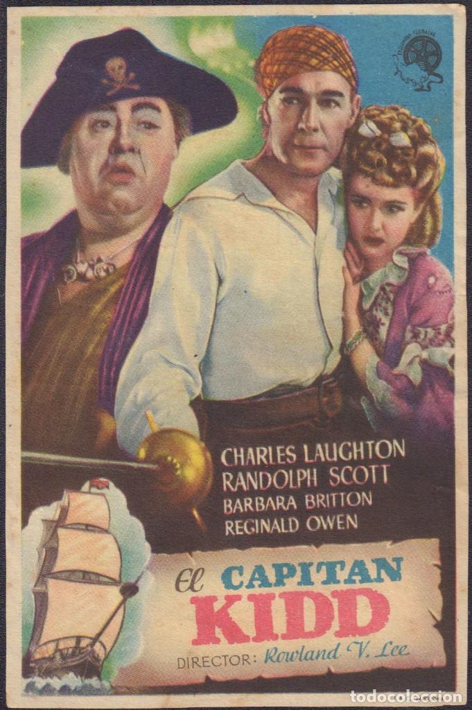 Cine: Programa sencillo de EL CAPIT&Aacute;N KIDD (1945) - Cines Pompeya y Sedav&iacute; de Benet&uacute;sser y Sedav&iacute;