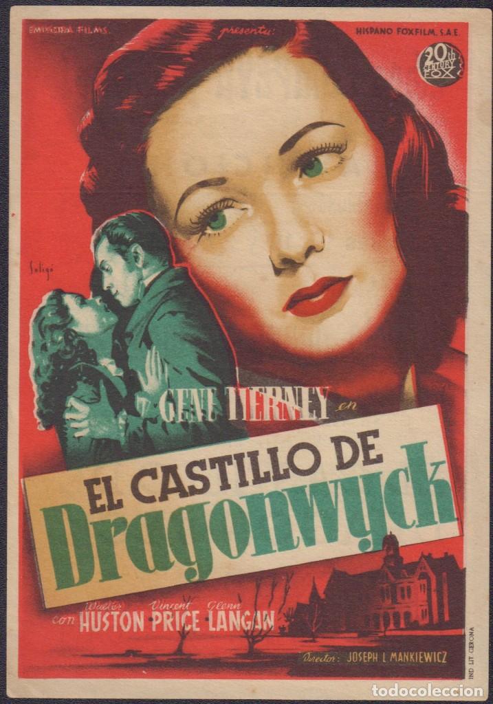 Cine: Programa sencillo de EL CASTILLO DE DRAGONWYCK (1946) - Cines Pompeya y Sedav&iacute; de Benet&uacute;sser/Sedav&iacute;