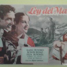 Cine: LEY DEL MAR ISABEL DE POMES ORIGINAL C.P. CINE BENAVENTE RUTE. Lote 232405490