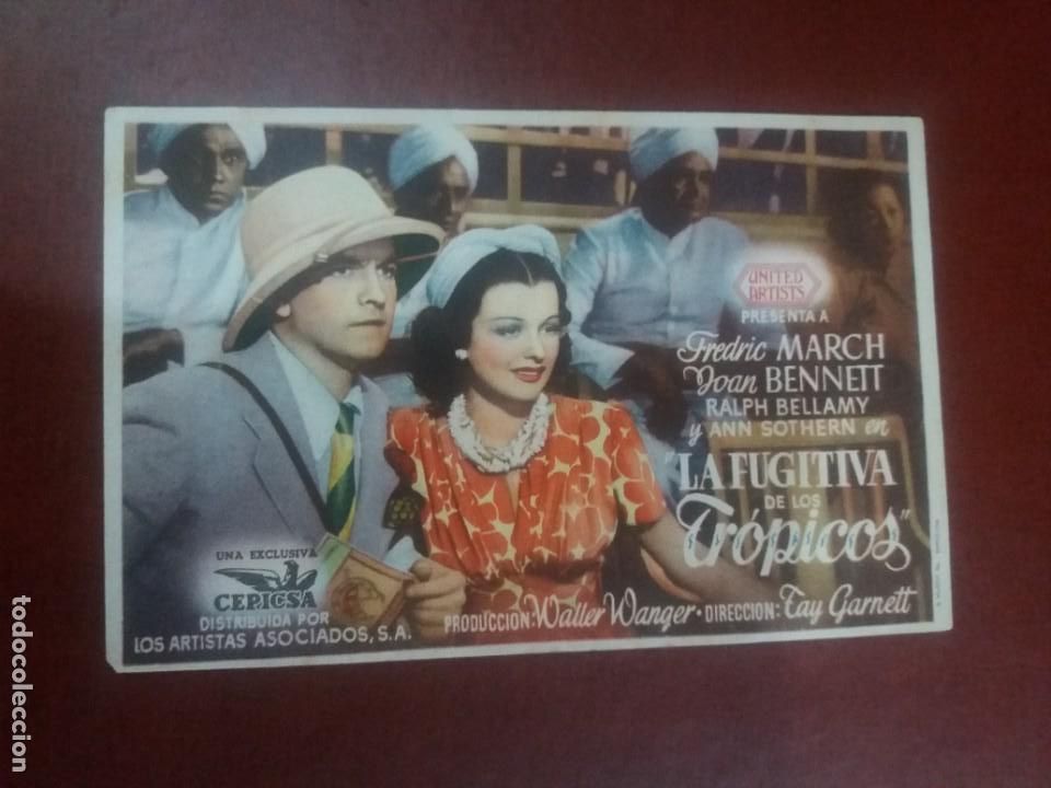 Cinema: La fugitiva de los tr&oacute;picos