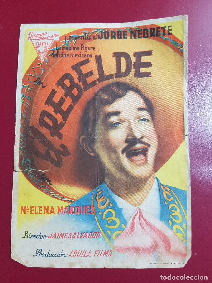 Cine: PROGRAMA DE MANO - EL REBELDE - Foto 1