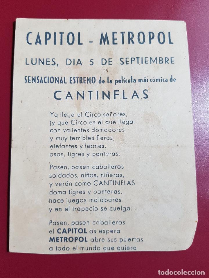Cine: PROGRAMA DE MANO - CANTINFLAS EL CIRCO - Foto 2