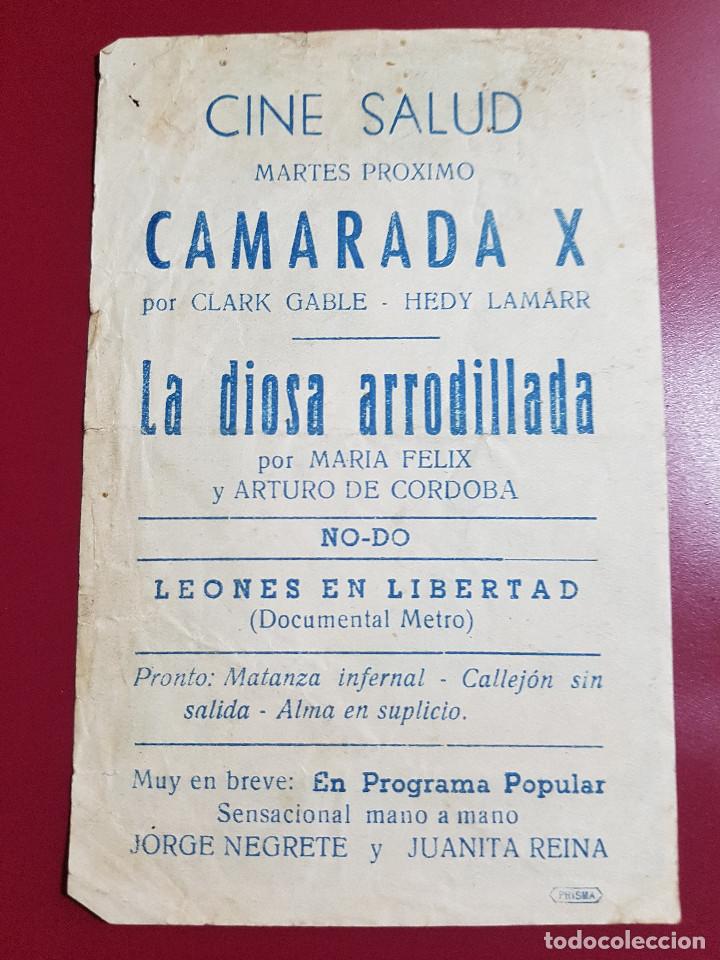 Cine: PROGRAMA DE MANO - CAMARADA X - Foto 2