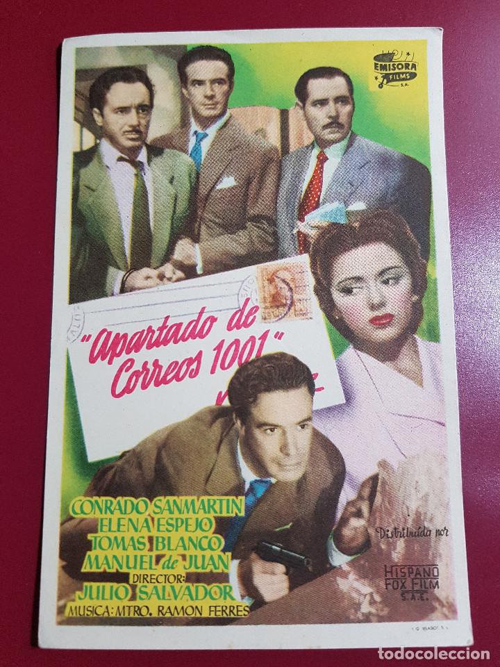 Cine: PROGRAMA DE MANO - APARTADO DE CORREOS 1001 - Foto 1