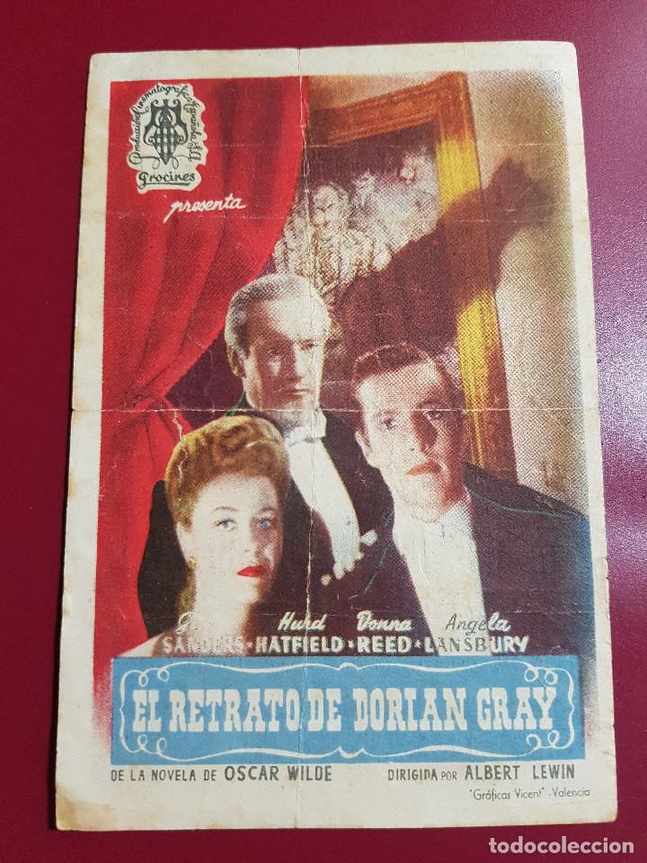 Cine: PROGRAMA DE MANO - EL RETRATO DE DORIAN GRAY - Foto 1