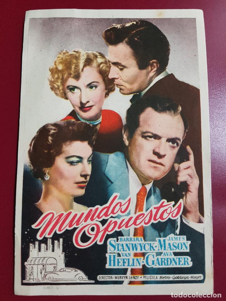 Cine: PROGRAMA DE MANO - MUNDOS OPUESTOS - Foto 1