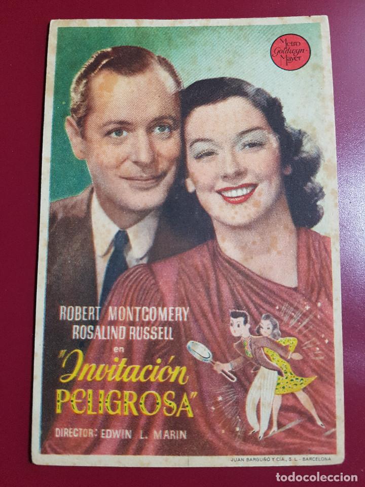 Cine: PROGRAMA DE MANO - INVITACION PELIGROSA - Foto 1