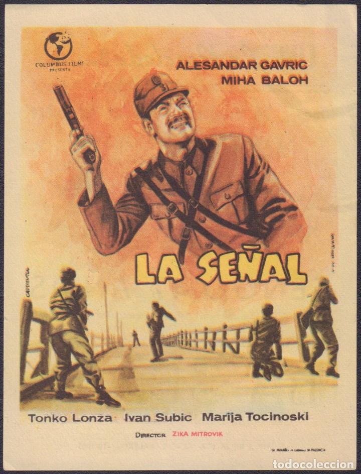Cine: Programa sencillo de LA SE&Ntilde;AL (1960) - Cine La Rosaleda de Benicalap - Foto 1