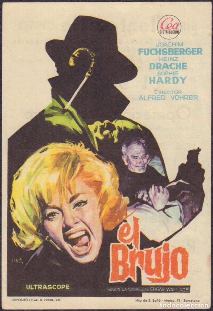 Cine: Programa sencillo de EL BRUJO (1964) - Cine Montecarlo de Alboraia - Foto 1