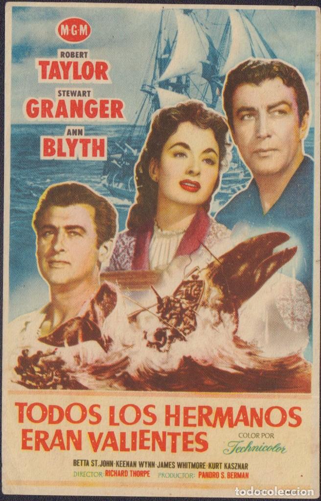 Kino: Programa sencillo de TODOS LOS HERMANOS ERAN VALIENTES (1953) - Cine Instructivo Musical de Alfafar