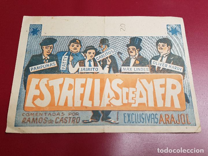Cine: PROGRAMA DE MANO - ESTRELLAS DE AYER - Foto 1