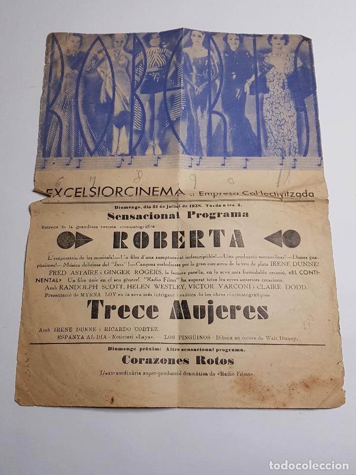 Cine: PROGRAMA DE MANO - ROBERTA 1936 FRED ASTAIRE GINGER ROGERS - Foto 1