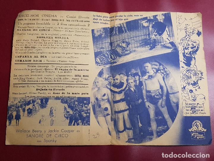 Cine: PROGRAMA DE MANO - SANGRE DE CIRCO - Foto 2