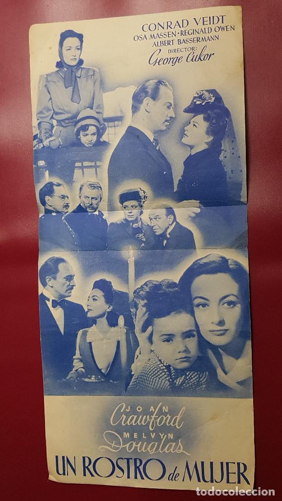 Cine: PROGRAMA DE MANO - UN ROSTRO DE MUJER - Foto 2