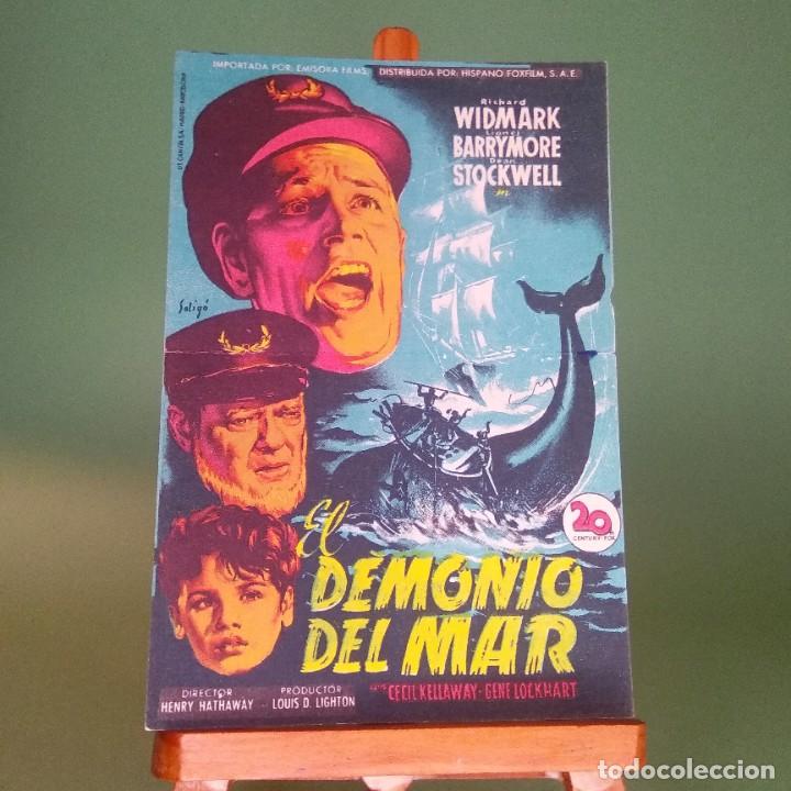Kino: GUIA DE CINE - EL DEMONIO DEL MAR - RICHARD WIDMARK - FOLLETO DE MANO