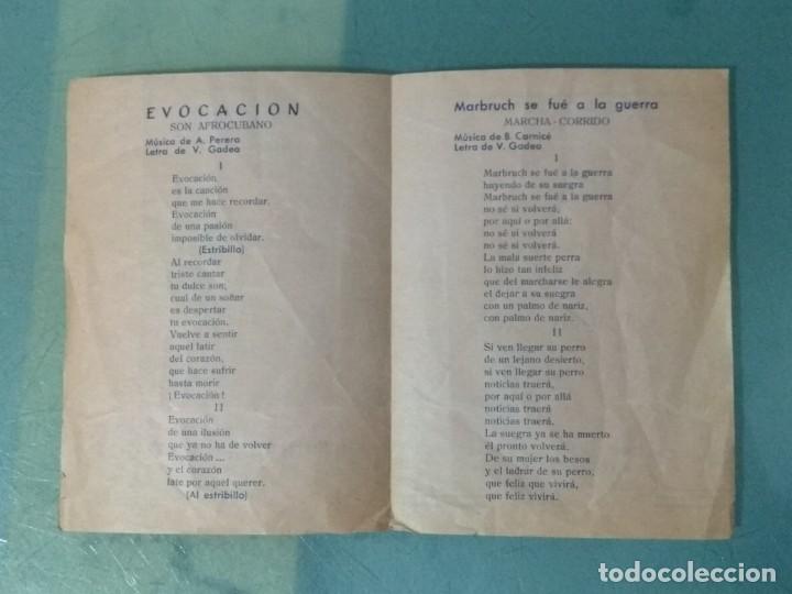 Cine: ROSA MARY. MUCHACHOS LOCOS. PROGRAMA. LETRAS Y CANCIONES. - Foto 2