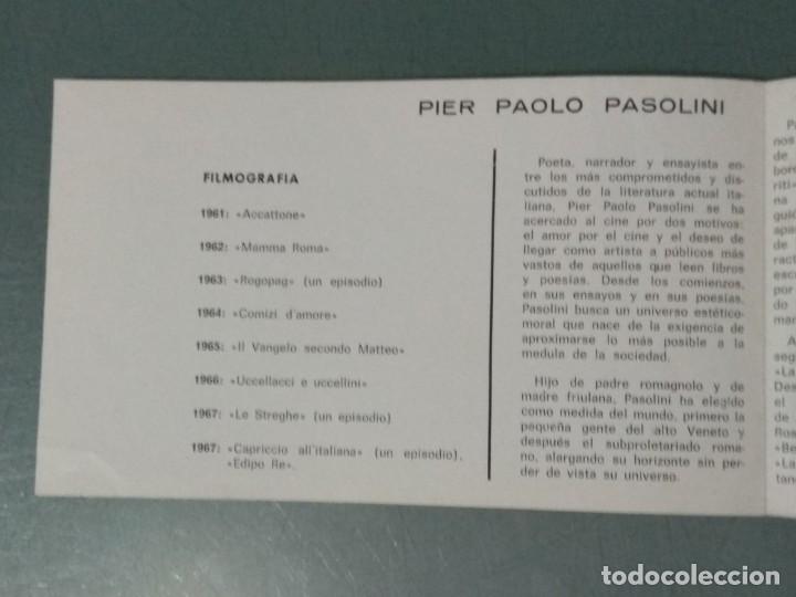 Cine: MAMMA ROMA. FOLLETO EN FORMA DE TR&Iacute;PTICO - Foto 2