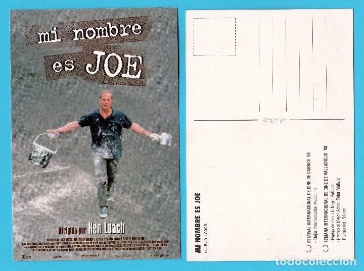 Kino: MI NOMBRE ES JOE. PETER MULLAN, LOUISE GODALL. DIR KEN LOACH. POSTAL PROMOCIONAL LAUREN FILMS, 1998.
