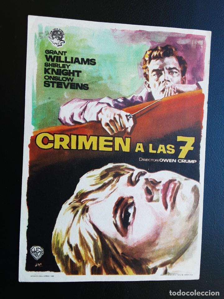 Cine: CRIMEN A LAS 7, GRANT WILLIAMS, 1962 - Foto 1