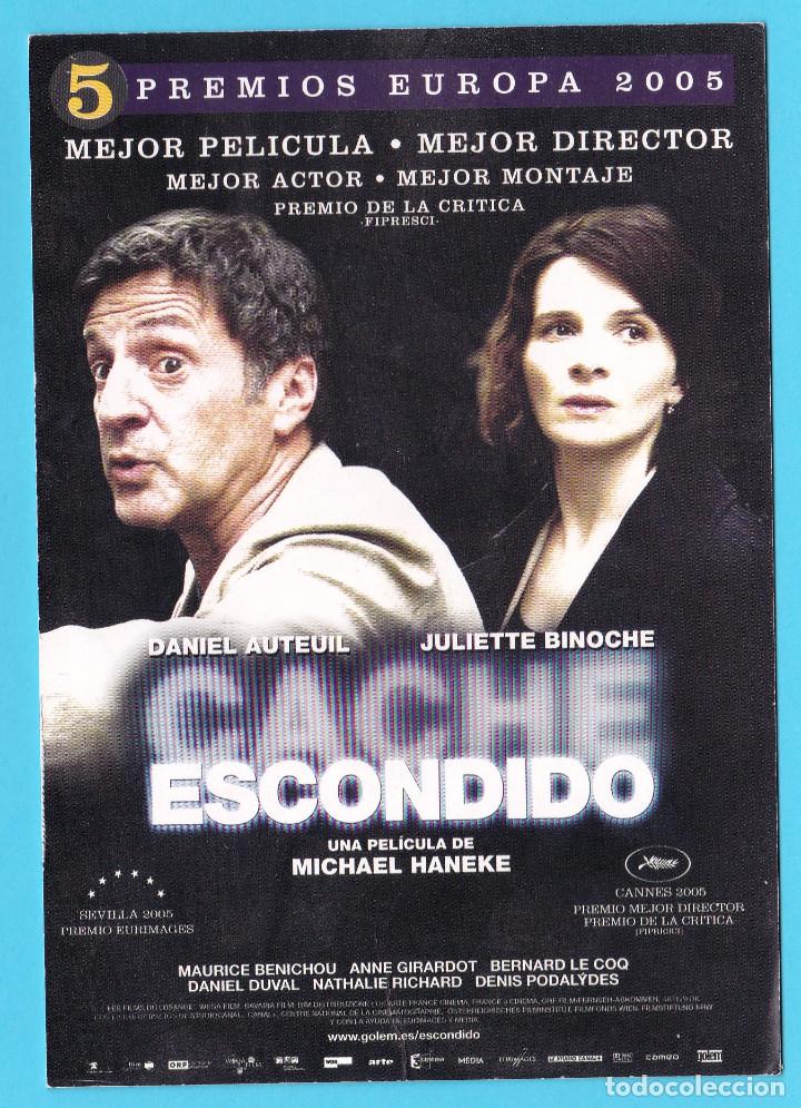 Cine: CACHE, ESCONDIDO. DANIEL AUTEUIL, JULIETTE BINOCHE. DIR. MICHAEL HANEKE, 2005. - Foto 1