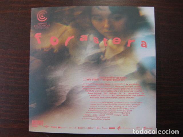 Cine: forastera - folleto mano original - en catalan - Foto 1
