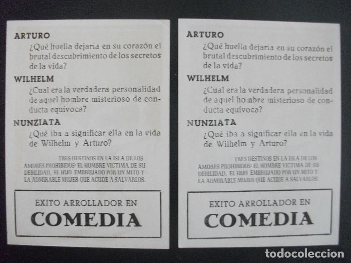 Cine: LA ISLA DE ARTURO, CINE COMEDIA, FALLO DE IMPRENTA - Foto 2