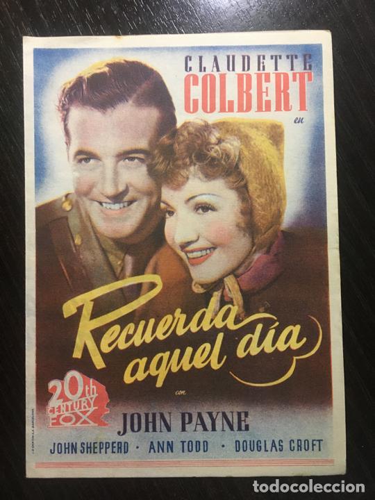 Cine: Recuerda aquel d&iacute;a - Programa de cine doble - C/P Badalona