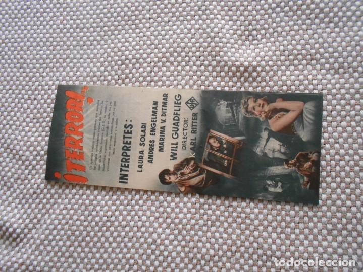 Cine: folleto de cine de pelicula titulo -terror - Foto 2
