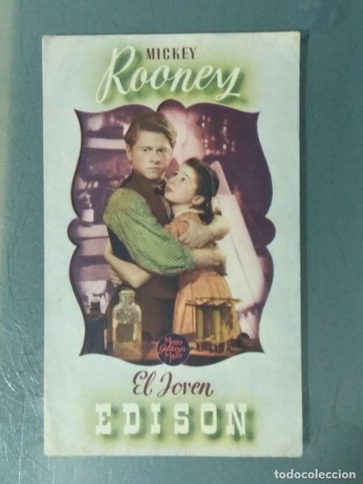 Cine: PROGRAMA DOBLE DE CINE EL JOVEN EDISON. (MGM) - Foto 1