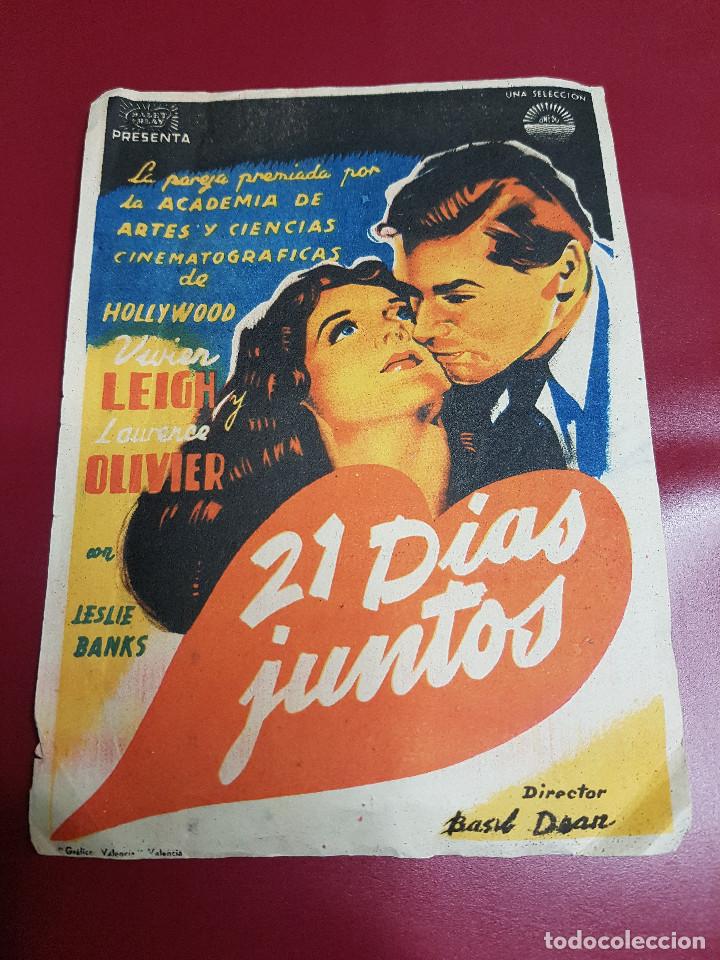 Cine: PROGRAMA DE MANO - 21 DIAS JUNTOS - Foto 1