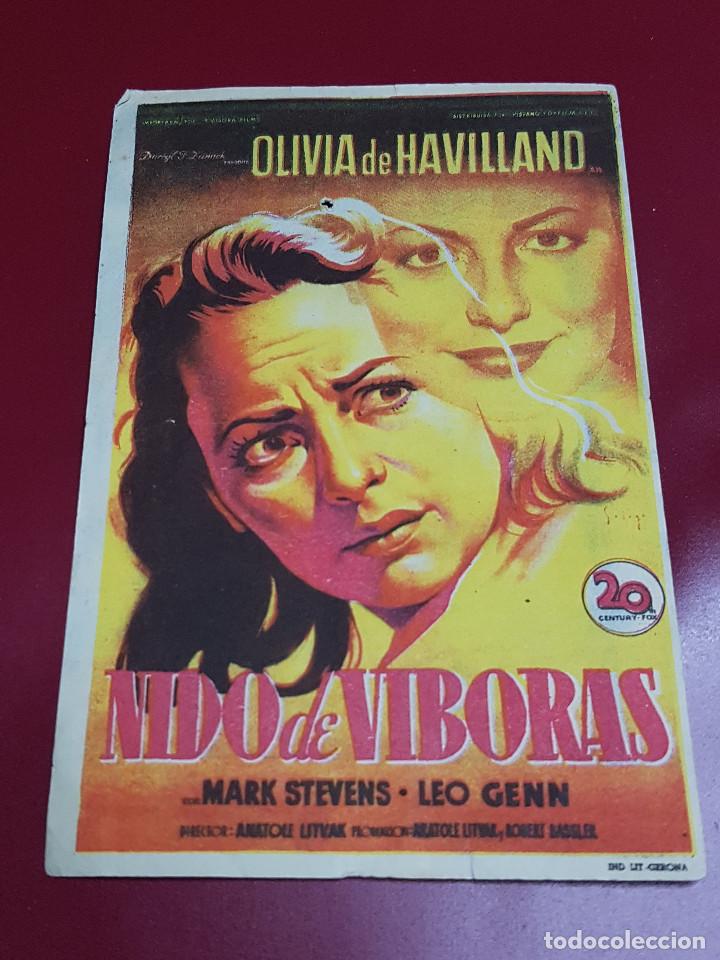 Cine: PROGRAMA DE MANO - NIDO DE VIBORAS - Foto 1