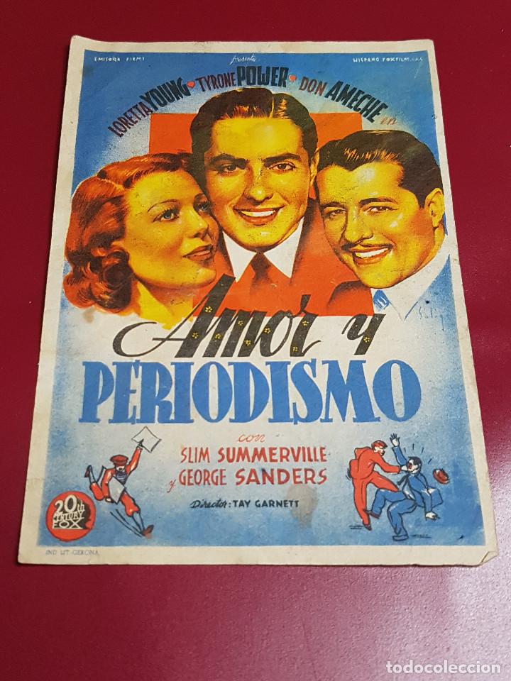 Cine: PROGRAMA DE MANO - AMOR Y PERIODISMO - Foto 1