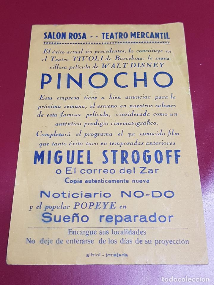 Cine: PROGRAMA DE MANO - PINOCHO - Foto 2