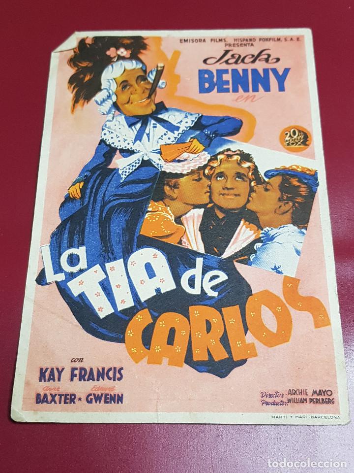 Cine: PROGRAMA DE MANO - LA TIA DE CARLOS - Foto 1