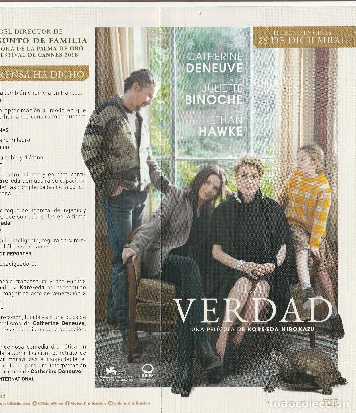  Foglietti di film di film antichi di cinema: 10120D -FOLLETO DE CINE DOBLE DEL FILM: LA VERDAD DE KORE-EDA HIROKAZU