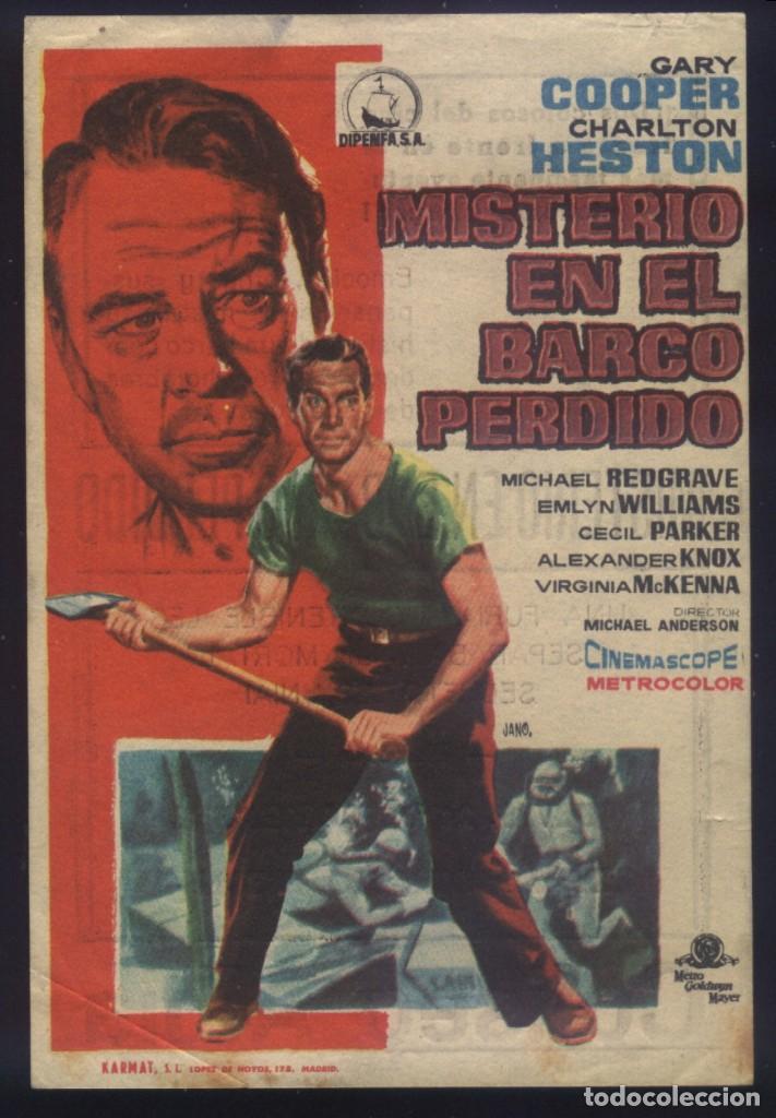 Cine: P-9082- MISTERIO EN EL BARCO PERDIDO (The Wreck of the Mary Deare) (CINE COLISEO ALBIA) Gary Cooper