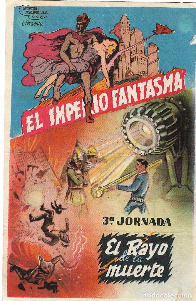 Cine: EL IMPERIO FANTASMA - 2ª Y 3ª JORNADA - GENE AUTRY - CON PUBLICIDAD - 1935. - Foto 5 - 241172920