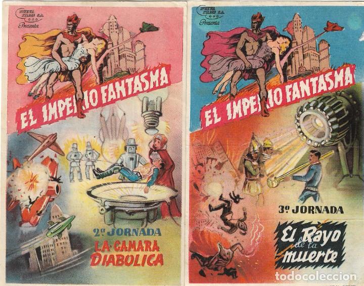 EL IMPERIO FANTASMA - 2ª Y 3ª JORNADA - GENE AUTRY - CON PUBLICIDAD - 1935. (Cine - Folletos de Mano - Ciencia Ficción)