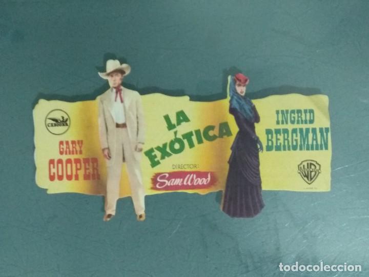 Cine: LA EXOTICA - PROGRAMA DE CINE TROQUELADO 1948 . - Foto 1
