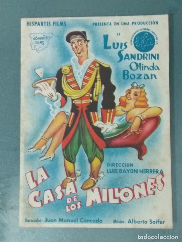Cine: LA CASA DE LOS MILLONES - PROGRAMA DE CINE DOBLE. - Foto 1