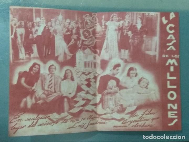 Cine: LA CASA DE LOS MILLONES - PROGRAMA DE CINE DOBLE. - Foto 2